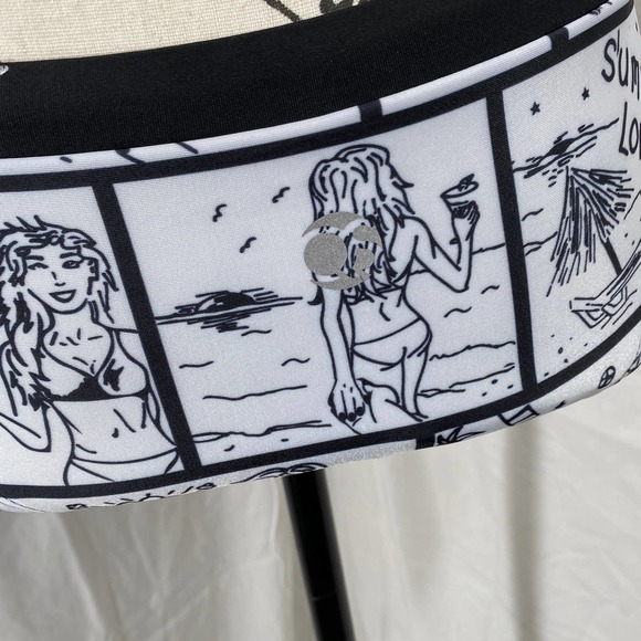 Quint Soul 360 Woman's Cami Top Comic Book Pattern Two Piece Bathing Suit Sz S - Picture 8 of 9